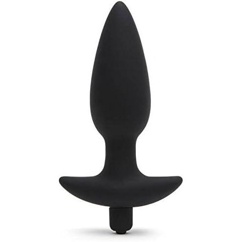imageLovehoney Butt Tingler Vibrating Butt Plug 4 Inch Silicone Anal Plug Beginner Friendly with Flared Base 7 Vibration Modes amp 3 Speeds Waterproof Black45 in