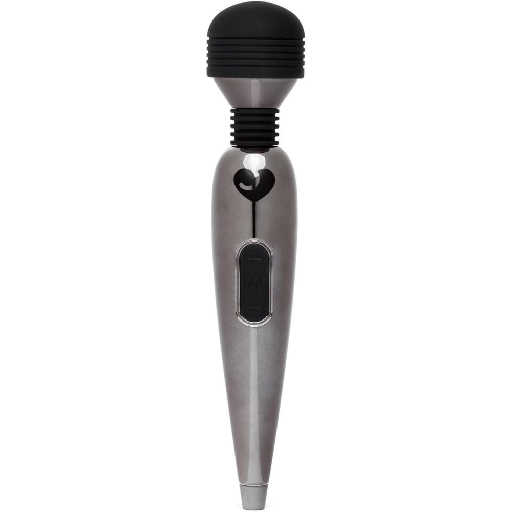 imageLovehoney Deluxe Mini Cordless Handheld Personal Massager for Women Rechargeable Back Neck amp Shoulder Wand Massager for Muscles 17 Powerful Modes amp Flexible Silicone Head GreyGrey