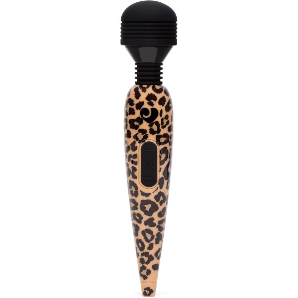 imageLovehoney Deluxe Mini Cordless Handheld Personal Massager for Women Rechargeable Back Neck amp Shoulder Wand Massager for Muscles 17 Powerful Modes amp Flexible Silicone Head GreyLeopard Print