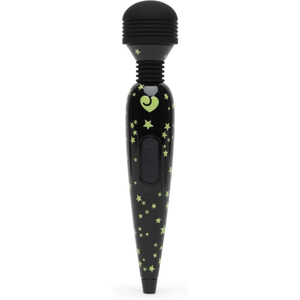 imageLovehoney Deluxe Mini Cordless Handheld Personal Massager for Women  Rechargeable Back Neck amp Shoulder Wand Massager for Muscles  17 Powerful Modes amp Flexible Silicone Head  GreyGlow in the Dark