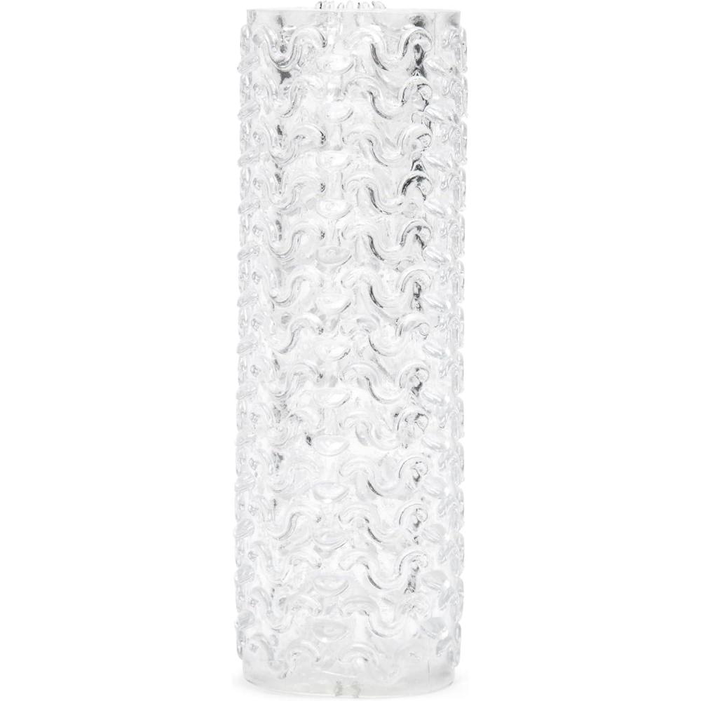 imageLovehoney Double Stroker Male Masturbator 55 Inch Stretchy Reversible Penis Stroker Double Textured Male Sex Toy Self Pleasure Sex Toys for Men Waterproof Clear