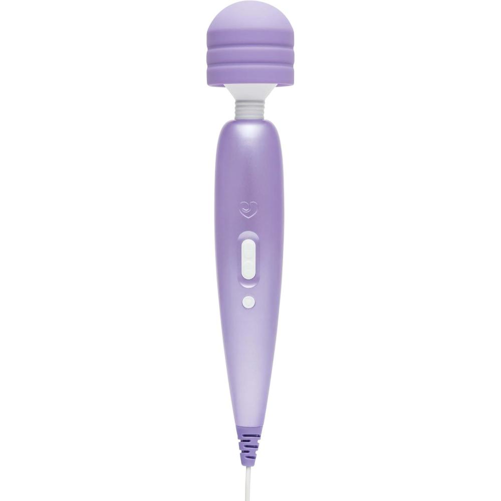 imageLovehoney Powerful Electric Handheld Massager Mains Powered Body Massage Tool with 12 Vibration Modes Flexible Neck for Muscle Aches in Back Neck Shoulders Legs BlackLilac