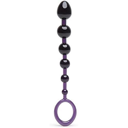imageLovehoney Purple Anal Beads with Finger Loop Beginner Friendly 65 inch