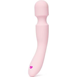 Lovehoney Cordless Handheld Personal Massager for Women | Rechargeable Back, Neck & Shoulder Wand Massager for Muscles | 12 Powerful Modes & Flexible Silicone Head | Pink