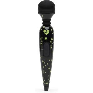 Lovehoney Deluxe Mini Cordless Handheld Personal Massager for Women | Rechargeable Back, Neck & Shoulder Wand Massager for Muscles | 17 Powerful Modes & Flexible Silicone Head | Grey(Glow in the Dark)