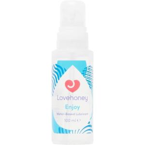 Lovehoney Enjoy Water Based Lube 8.45 fl oz | Fragrance Free, Non Sticky, Non Staining & pH-Balanced Personal Lubricant for Men & Women | Water Based Lubricant Gel for Privacy(3.4 Fl Oz (Pack of 1))