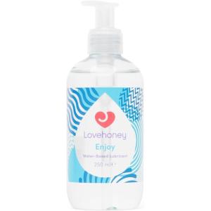 Lovehoney Enjoy Water Based Lube 8.45 fl oz | Fragrance Free, Non Sticky, Non Staining & pH-Balanced Personal Lubricant for Men & Women | Water Based Lubricant Gel for Privacy(8.45 Fl Oz (Pack of 1))