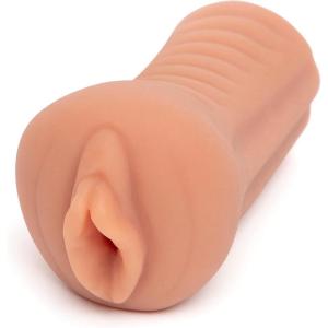 Lovehoney Thrust Pro Mini Carina Male Masturbator – 5 Inch Realistic Tight Vagina with Textured Canal – Waterproof Vibrator Compatible Male Sex Toy – Self Pleasure Sex Toys for Men – 200g – Flesh Tan