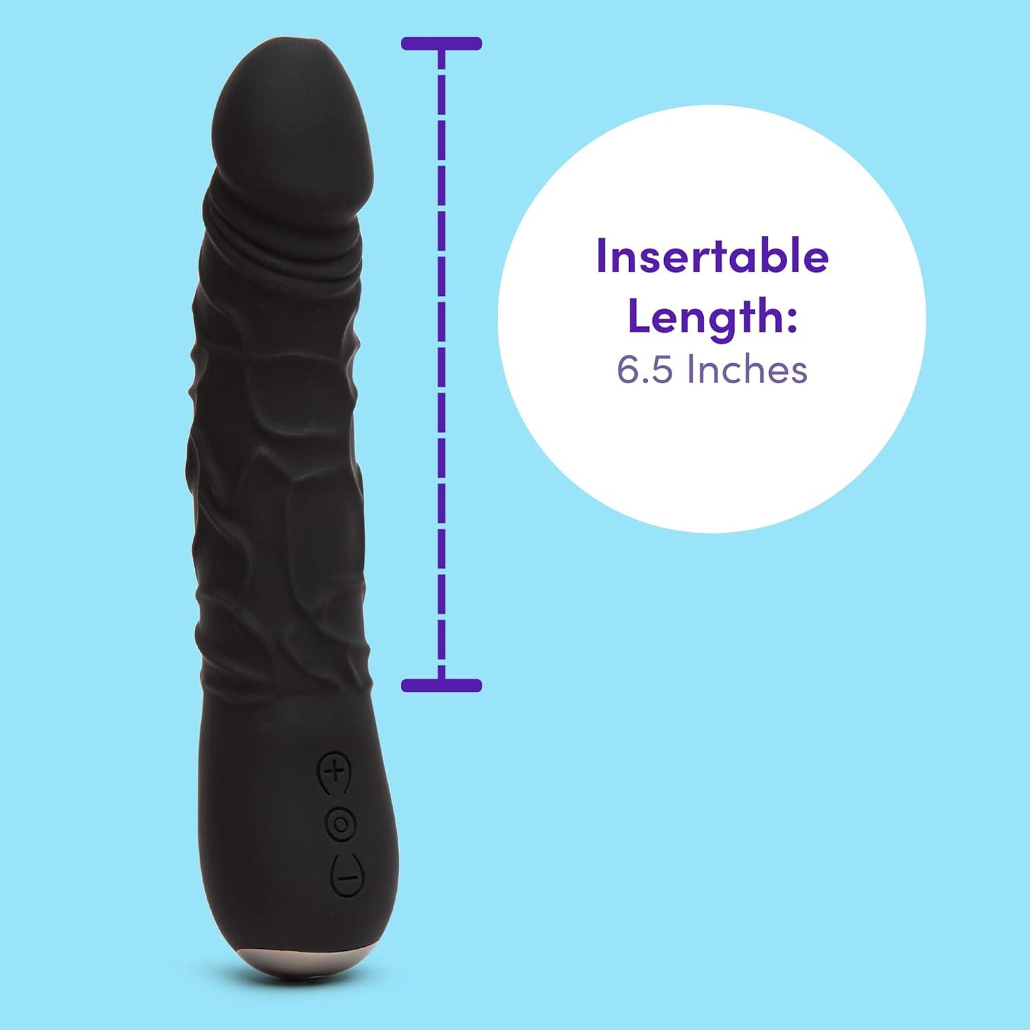 imageLovehoney Desire Vibrating Dildo 9 Inch Realistic Dildo Silicone Vibrator for Women 8 Vibration Modes amp 12 Intensity Levels Adult Sex Toy Rechargeable amp Waterproof Black