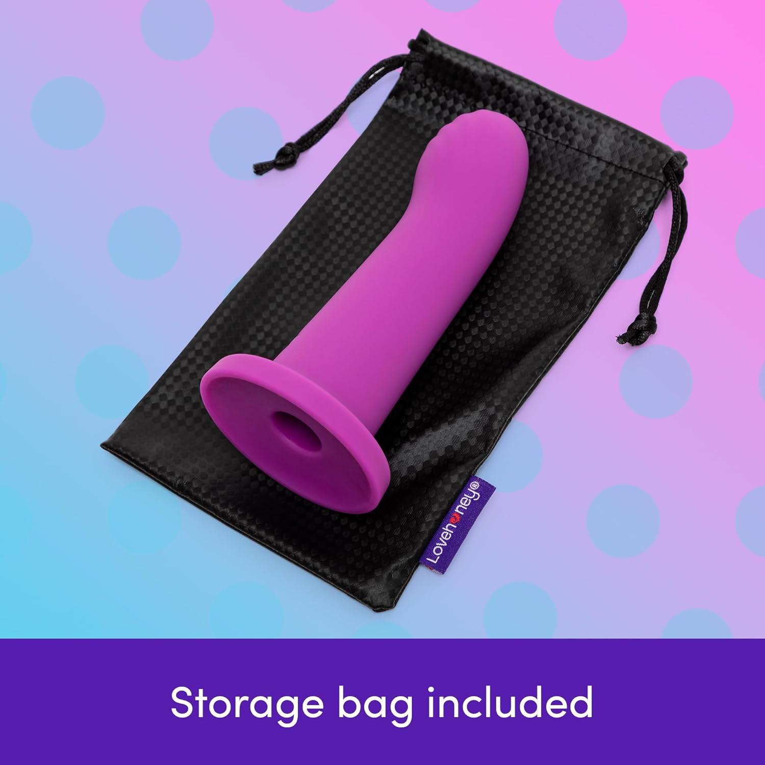 imageLovehoney Ignite Mini Dildo Small Suction Cup Dildo for Women G Spot amp Anal Prostate Personal Massager Tool Adult Toy Harness Compatible Adult Sex Toys for Men Women amp Couples Purple