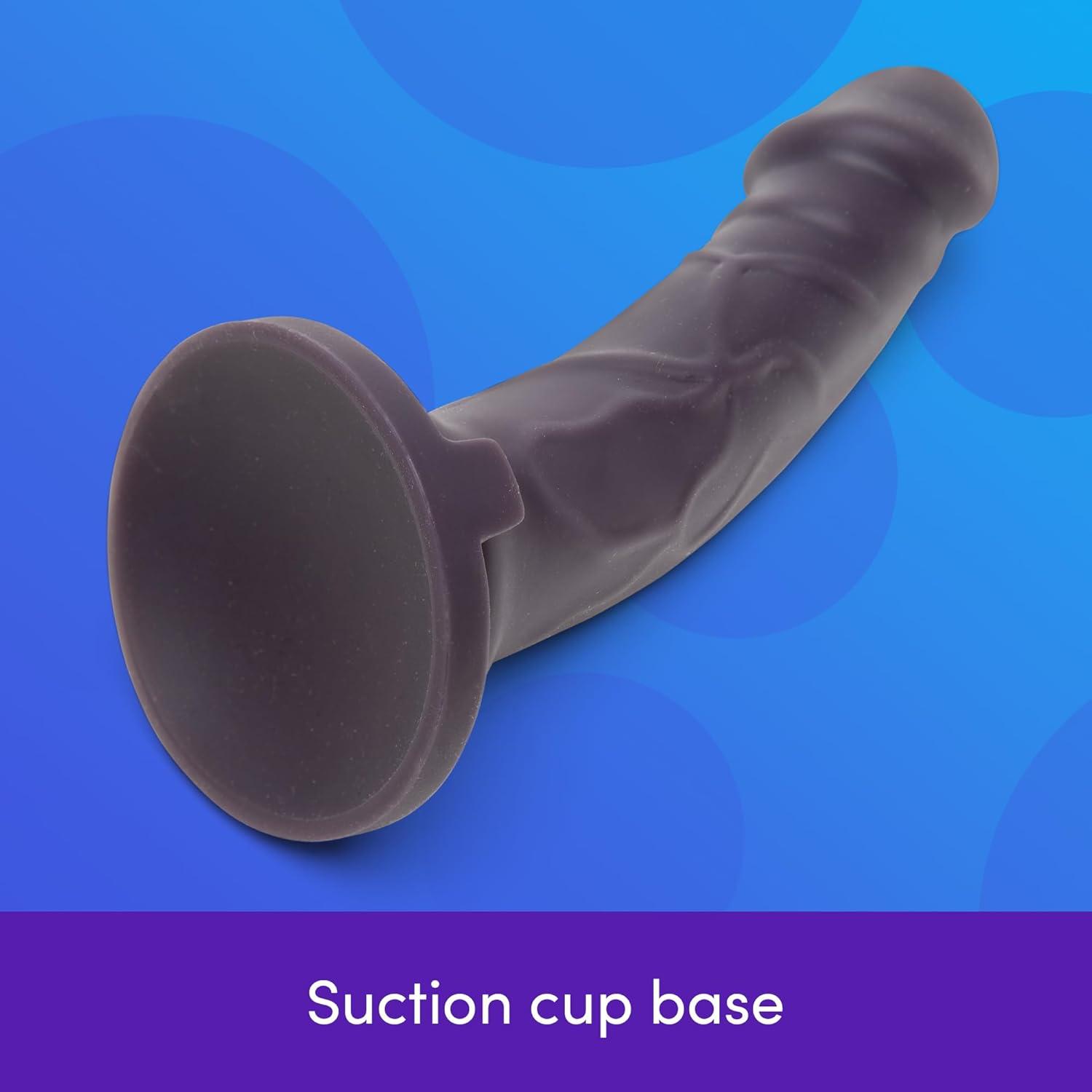 imageLovehoney Lifelike Lover Luxe Realistic Dildo 7 Inch Suction Cup Dildo Colour Changing Curved Smooth Silicone Harness Compatible Strap On Adult Sex Toy Waterproof PurplePinkBlackBlue