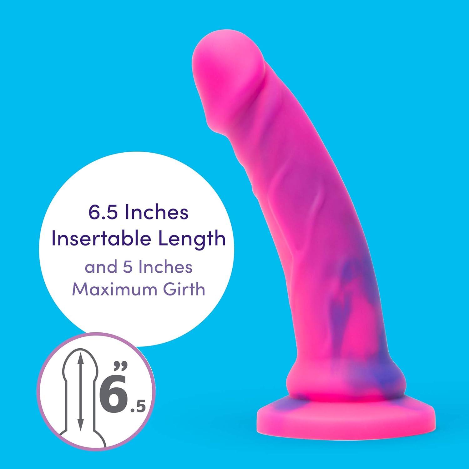 imageLovehoney Lifelike Lover Luxe Realistic Dildo 7 Inch Suction Cup Dildo for Women Multicoloured Smooth Silicone Harness Compatible Strap On Adult Sex Toy Waterproof PinkPink