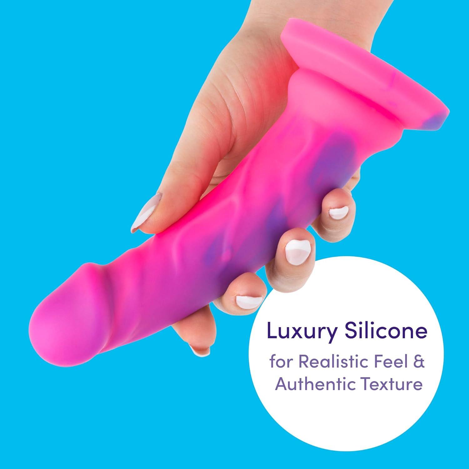 imageLovehoney Lifelike Lover Luxe Realistic Dildo 7 Inch Suction Cup Dildo for Women Multicoloured Smooth Silicone Harness Compatible Strap On Adult Sex Toy Waterproof PinkPink