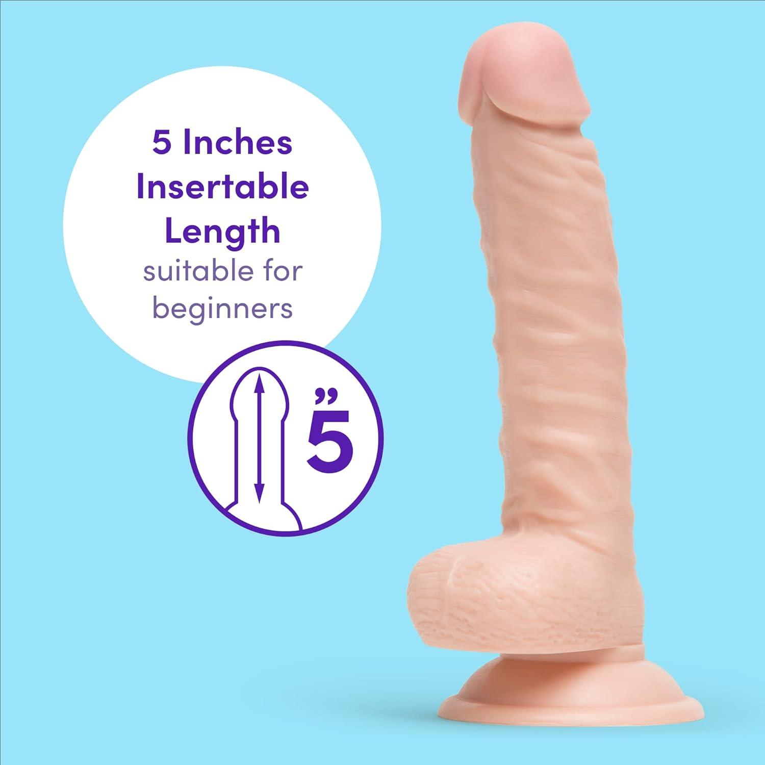 imageLovehoney Lifelike Realistic Dildo Adult Toys for Women 5 inch Suction Cup Dildo with Flexible Shaft amp G Spot Stimulation Harness Compatible Strap On for Pegging Play Couples Sex Toys BlackFlesh Pink