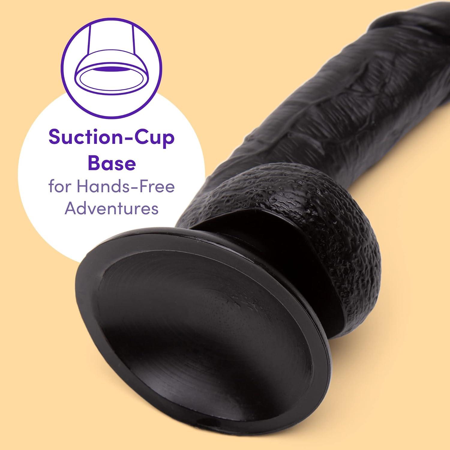 imageLovehoney Lifelike Realistic Dildo Adult Toys for Women 5 inch Suction Cup Dildo with Flexible Shaft amp G Spot Stimulation Harness Compatible Strap On for Pegging Play Couples Sex Toys BlackBlack