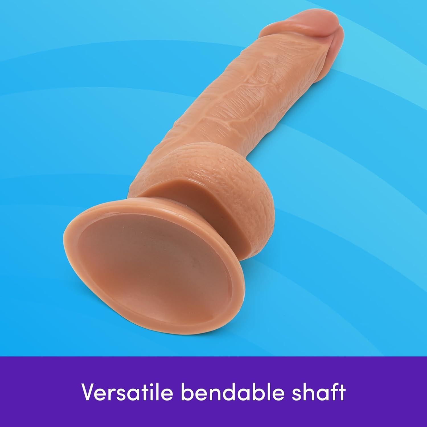 imageLovehoney Lifelike Realistic Dildo Adult Toys for Women 5 inch Suction Cup Dildo with Flexible Shaft amp G Spot Stimulation Harness Compatible Strap On for Pegging Play Couples Sex Toys BlackFlesh Tan