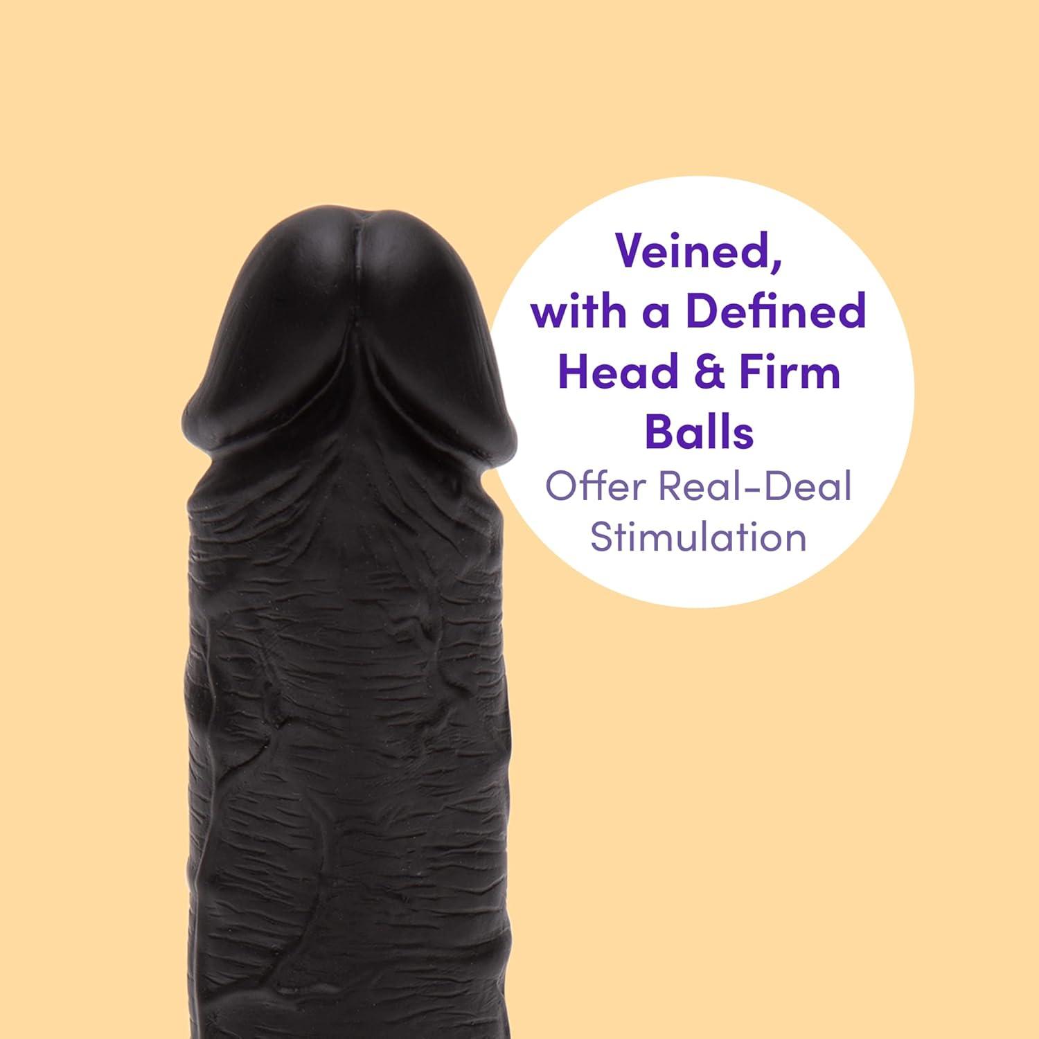 imageLovehoney Lifelike Realistic Dildo Adult Toys for Women 5 inch Suction Cup Dildo with Flexible Shaft amp G Spot Stimulation Harness Compatible Strap On for Pegging Play Couples Sex Toys BlackBlack