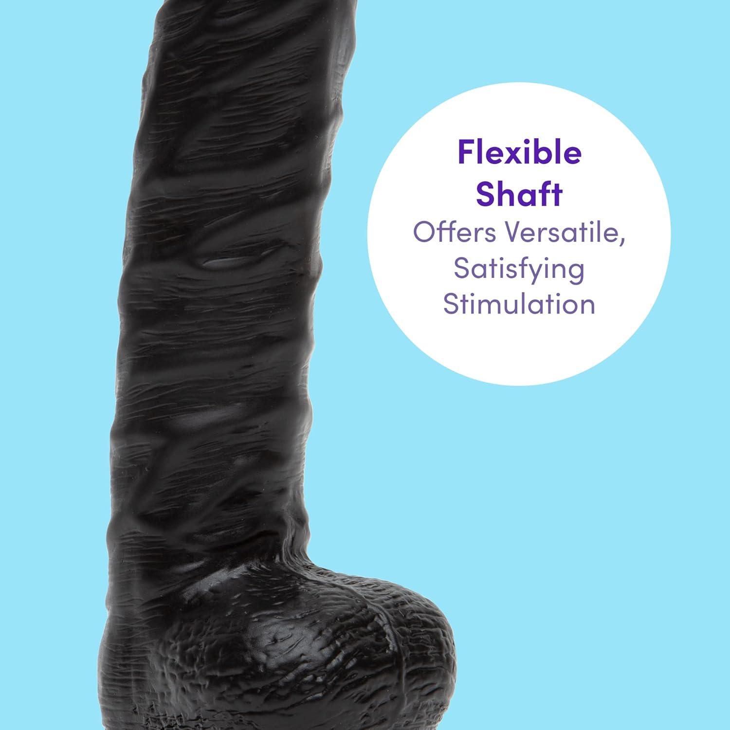 imageLovehoney Lifelike Realistic Dildo Adult Toys for Women amp Men 8 inch Suction Cup Dildo for Anal Play amp G Spot Stimulation Harness Compatible Strap On for Pegging Play Couples Sex Toys BlackBlack