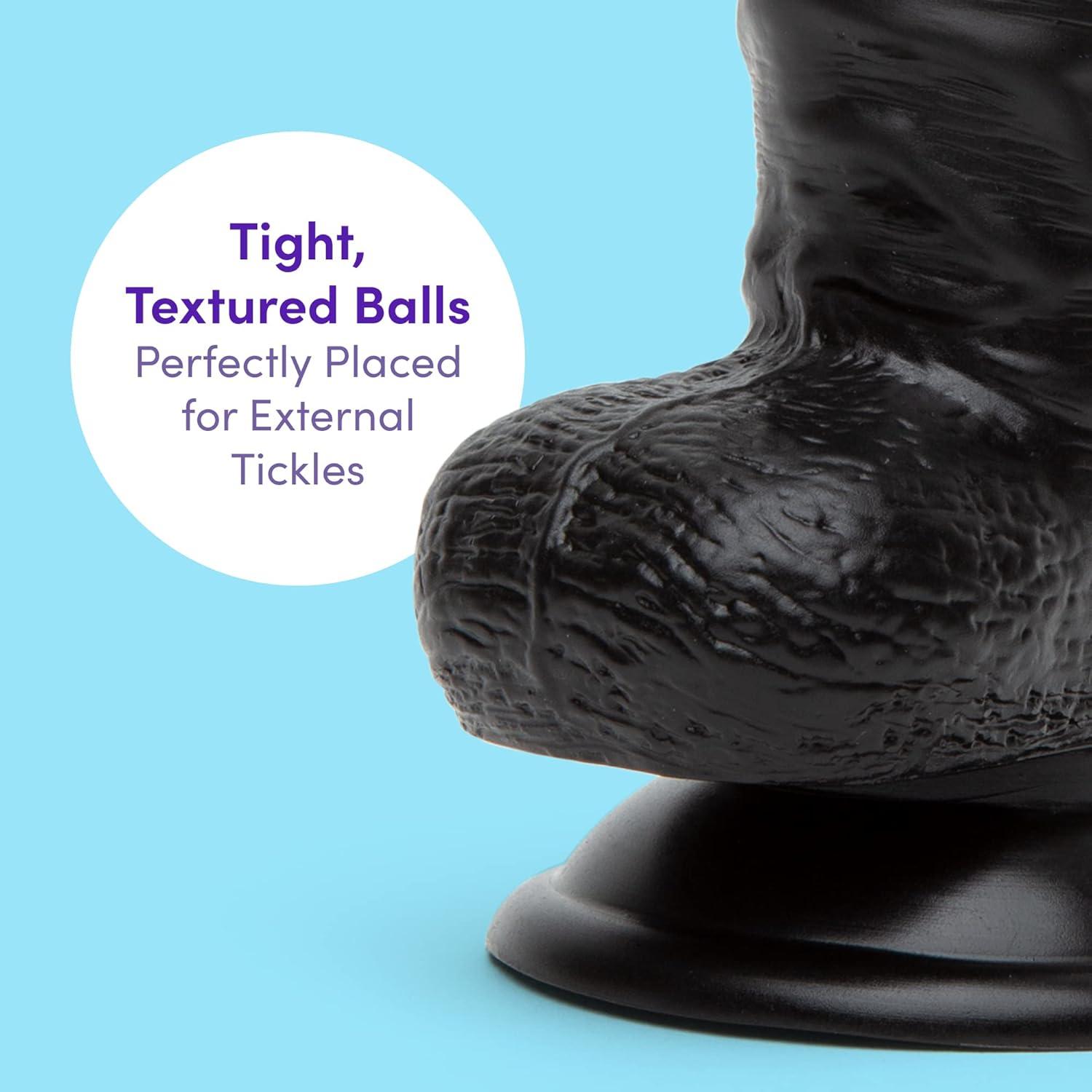 imageLovehoney Lifelike Realistic Dildo Adult Toys for Women amp Men 8 inch Suction Cup Dildo for Anal Play amp G Spot Stimulation Harness Compatible Strap On for Pegging Play Couples Sex Toys BlackBlack