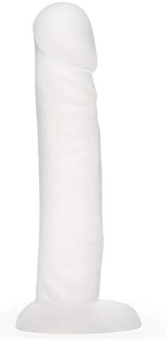 imageLovehoney Realistic Dildo 7 Inch with Suction Cup Girthy Dildo for Women Thick Firm but Flexible Harness Compatible Strap On Adult Sex Toy Waterproof ClearClear
