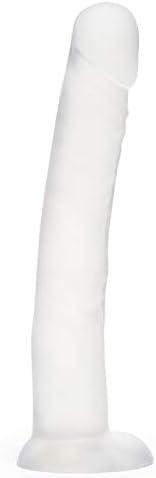imageLovehoney Realistic Dildo 7 Inch with Suction Cup Girthy Dildo for Women Thick Firm but Flexible Harness Compatible Strap On Adult Sex Toy Waterproof ClearClear