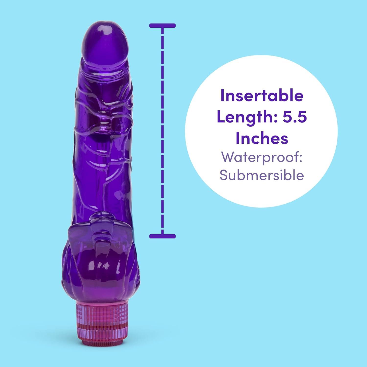 imageLovehoney Triple Tickler Vibrating Dildo 9 Inch Realistic Dildo GSpot Vibrator for Women and Clitoral Stimulator Twist Base Multispeed Vibrator Adult Sex Toy Waterproof PurplePurple