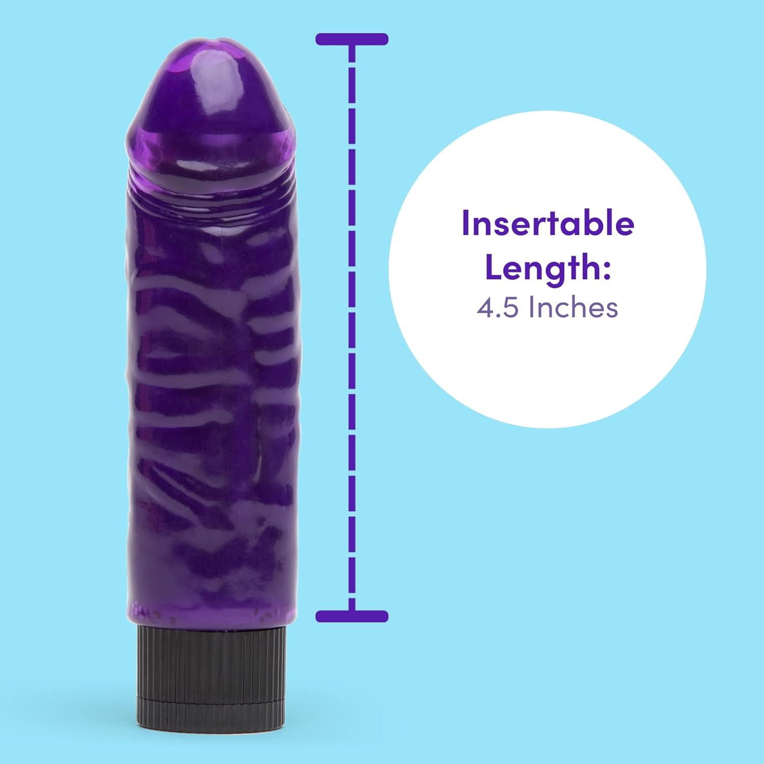 imageLovehoney Vibrating Dildo 5 Inch Realistic Dildo Firm Multispeed Vibrator for Women Beginner Friendly amp Small Twist Base Multispeed Vibrator Adult Sex Toy Purple