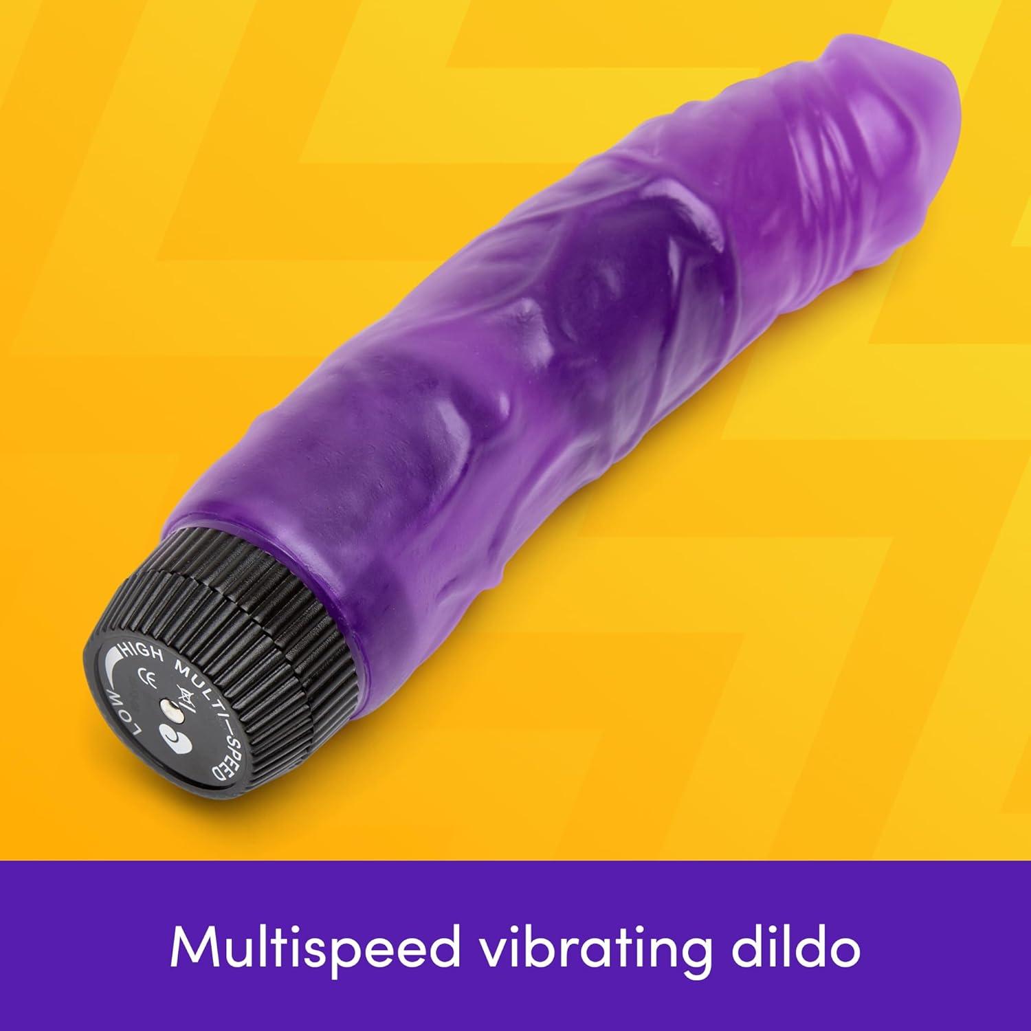 imageLovehoney Vibrating Dildo 75 Inch Realistic Dildo Flexible Twist Base Multispeed Vibrator for Women Veiny Shaft amp Girthy GSpot Adult Sex Toy Purple
