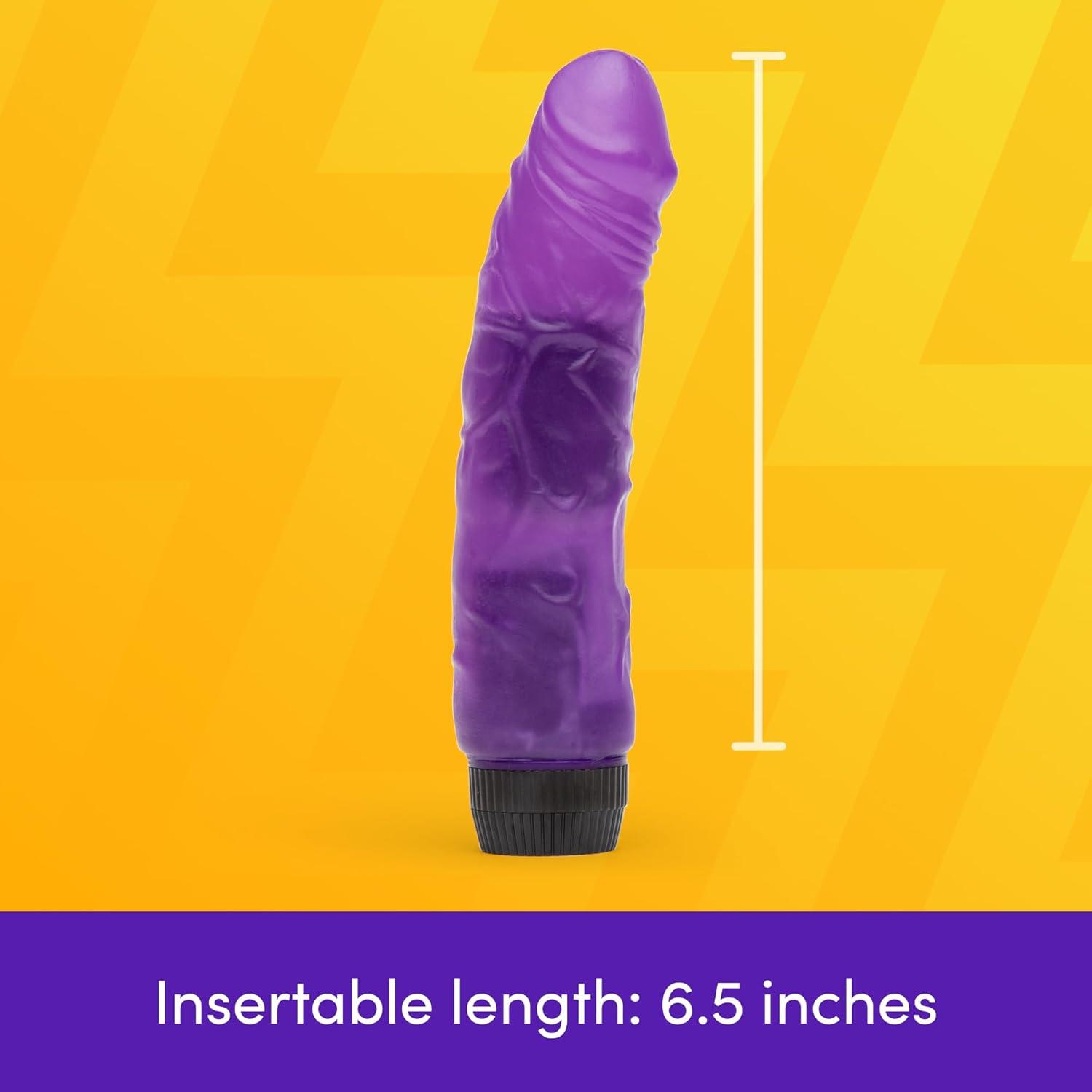 imageLovehoney Vibrating Dildo 75 Inch Realistic Dildo Flexible Twist Base Multispeed Vibrator for Women Veiny Shaft amp Girthy GSpot Adult Sex Toy Purple
