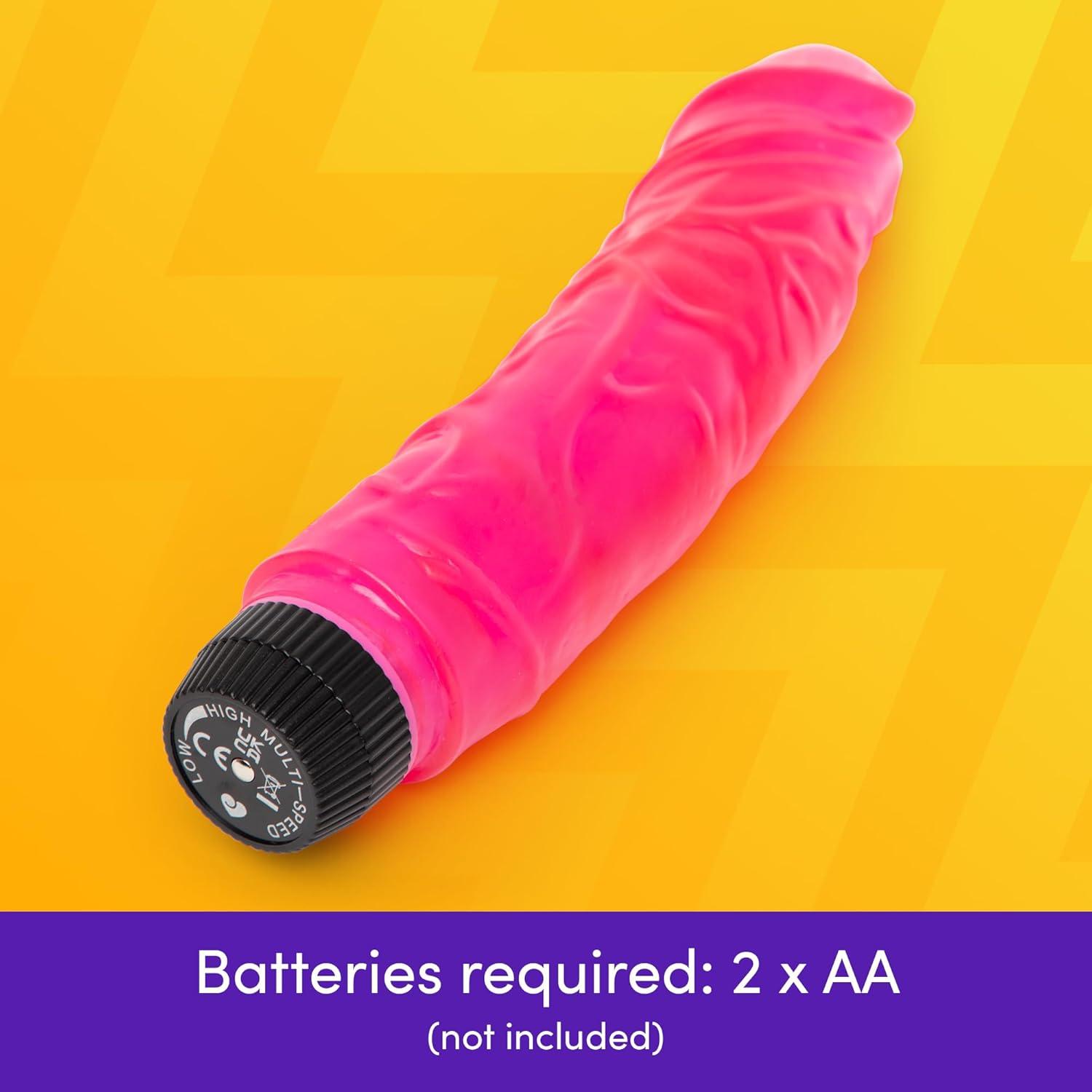 imageLovehoney Vibrating Dildo 8 Inch Realistic Dildos Multispeed Sex Toy for Women and Couples Pink Waterproof