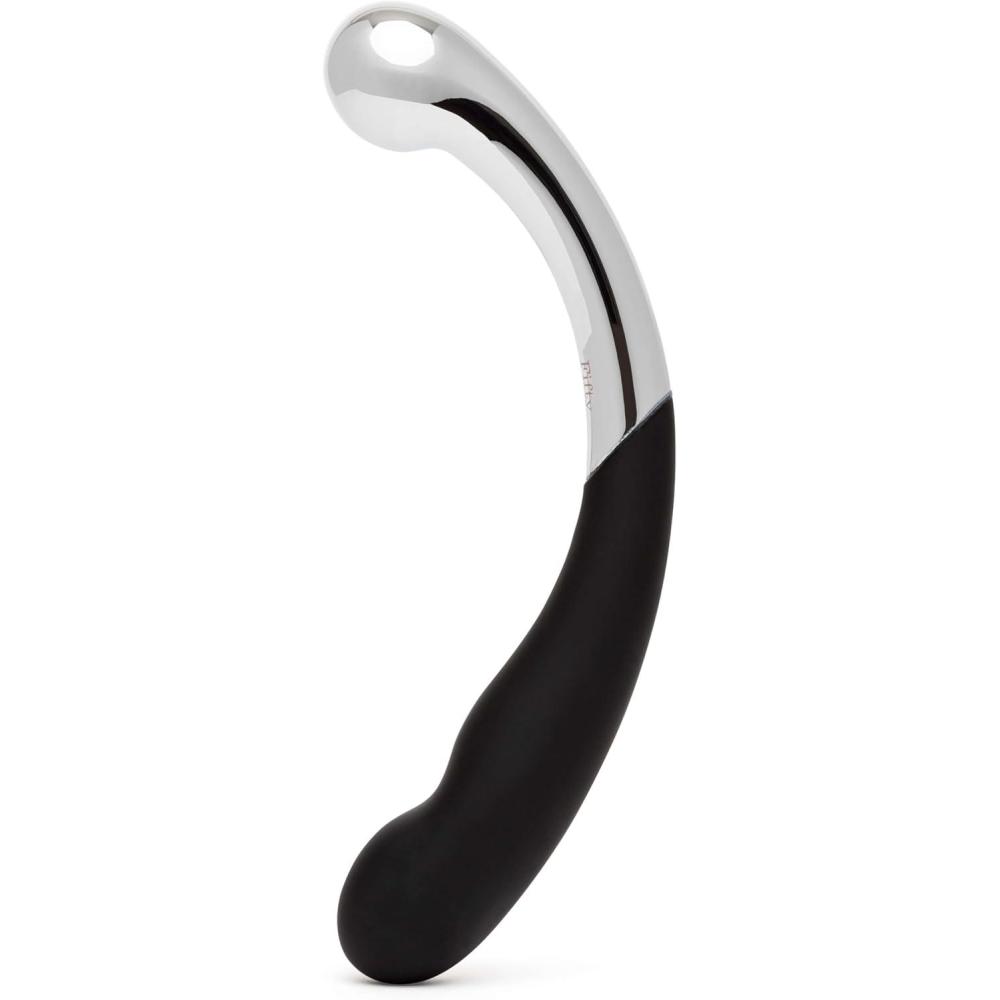 imageFifty Shades of Grey Sweet Pressure Double Ended Dildo  5 inch Silicone Stimulator Couples Sex Toy  Weighted Metal Temperature Play Dildo  Curved Penis G Spot Massager Adult Sex Toys for Women