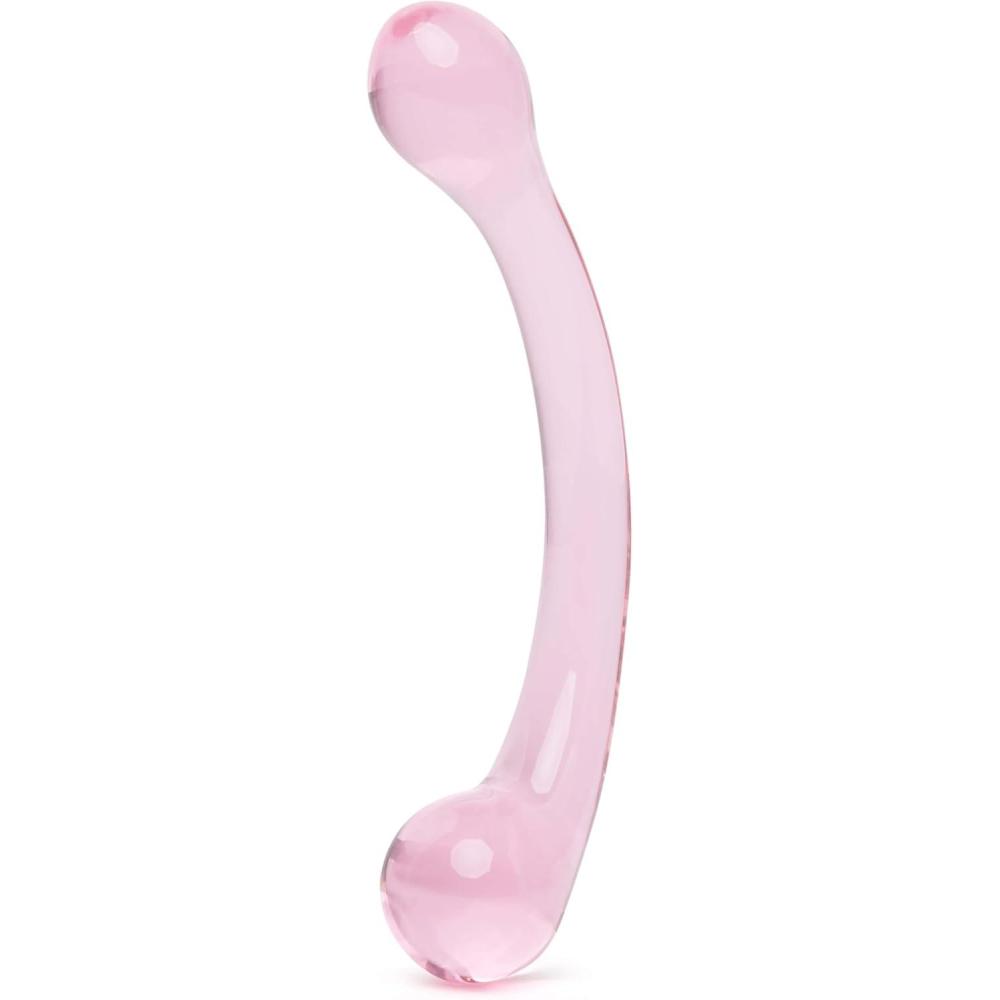 imageLovehoney Sensual Glass Dildo 7 inch Large Beaded Dildo Couples Sex Tool Long Anal Toy for Temperature Play Curved Penis G Spot amp Prostate Massager Adult Sex Toys for Women amp Men ClearDoubleEnded