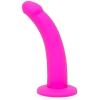 imageLovehoney Curved Dildo  9 Inch with Suction Cup  Flexible Anal Dildo for Men and Women  Harness Compatible Strap On  Smooth Silicone Adult Sex Toy  Waterproof  Dark BluePink