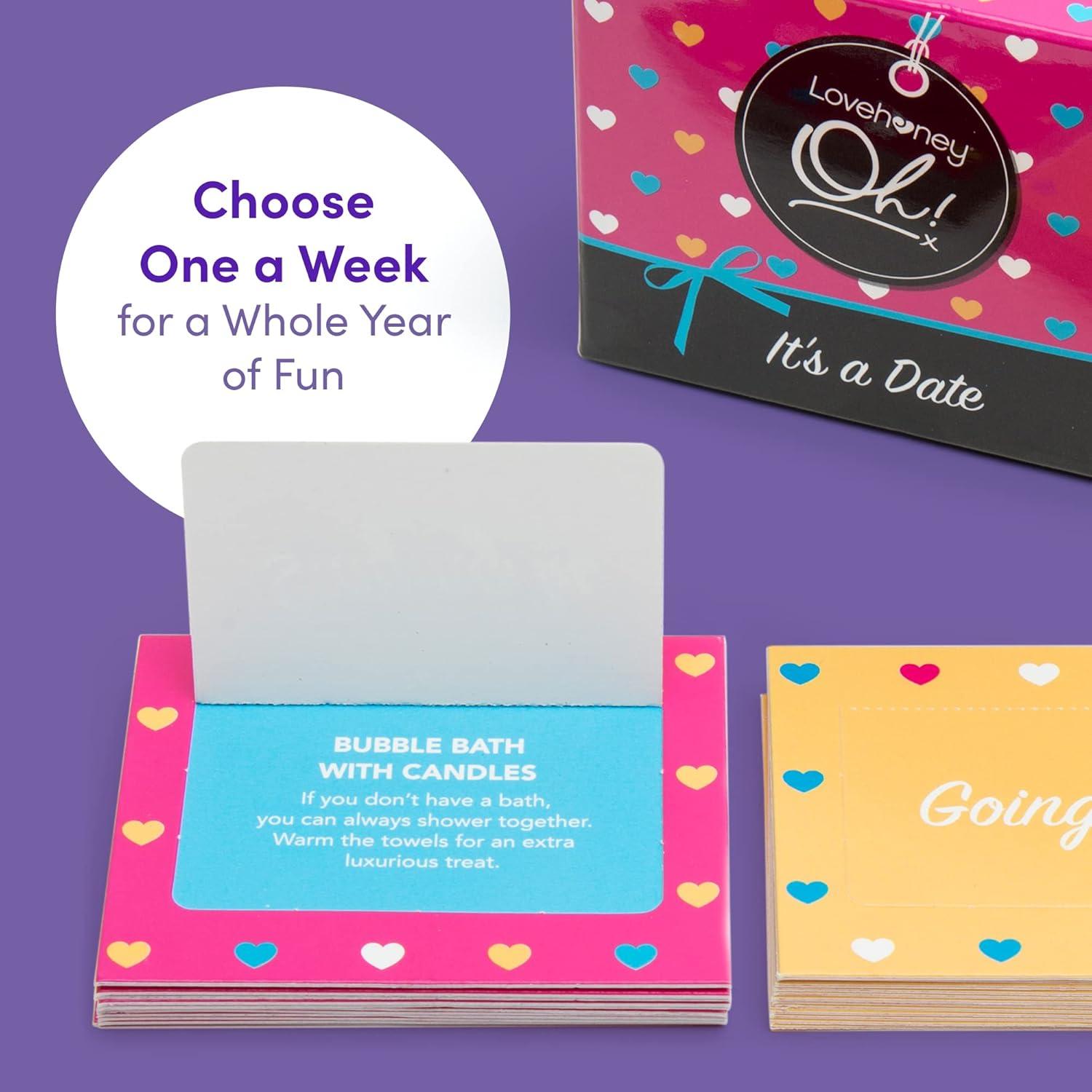 imageLovehoney Multicolored Oh 52 Weeks of Date Nights Cards for Adults Fun Games for Couples