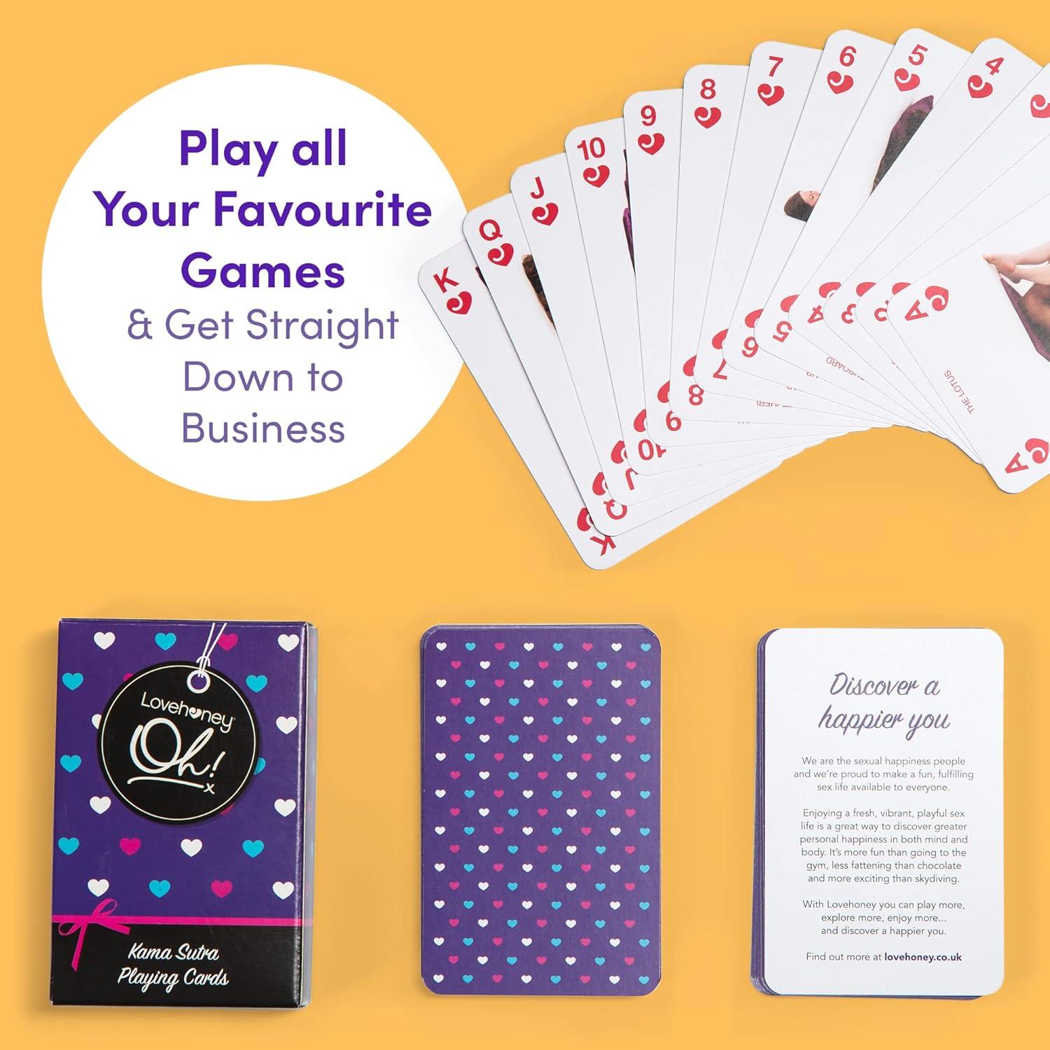 imageLovehoney Oh Kama Sutra Playing Cards with Clear Images for Adults Pack of 52