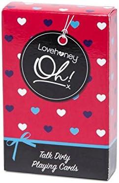imageLovehoney Oh Talk Dirty Playing Cards with Phrase amp Instruction for Adults Pack of 52