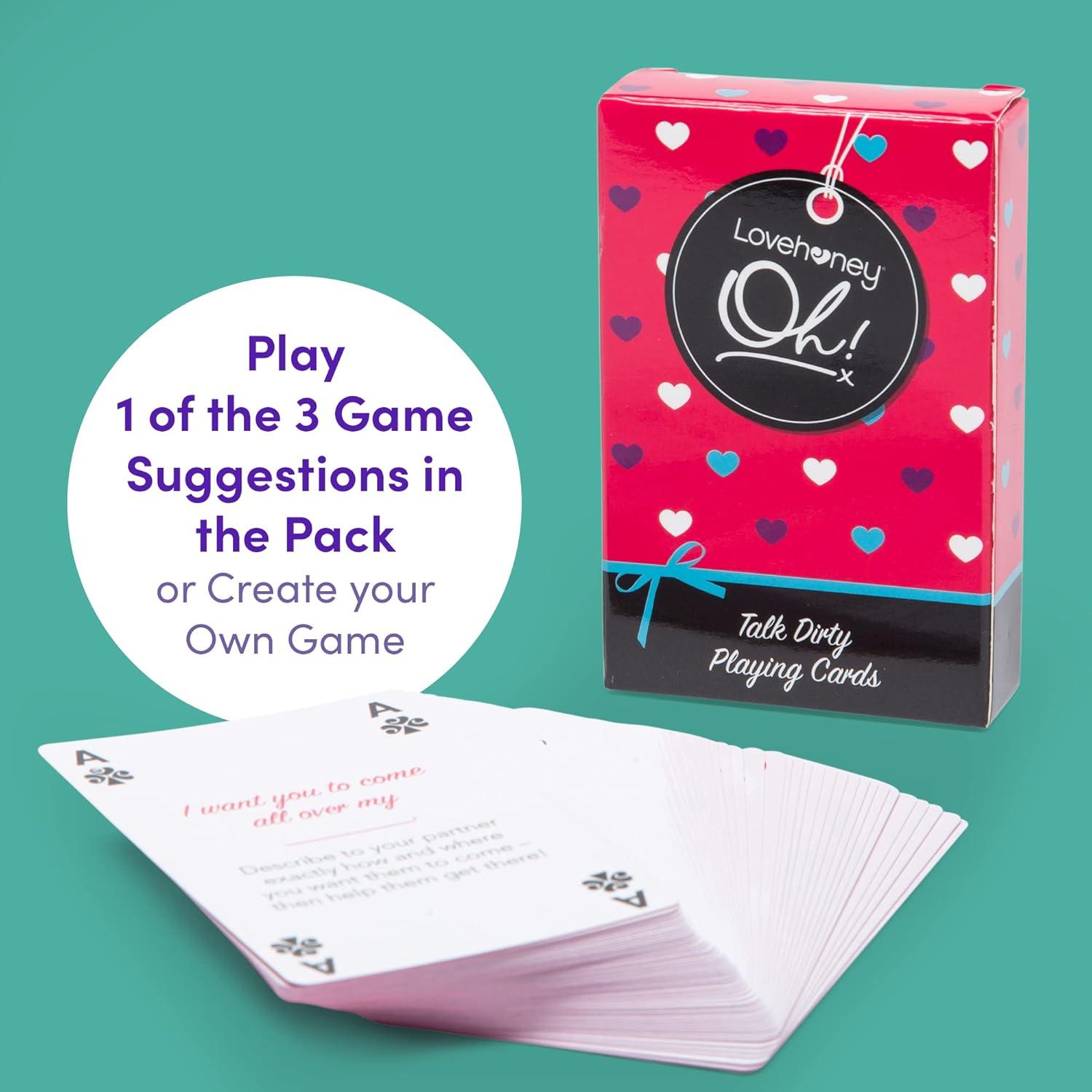 imageLovehoney Oh Talk Dirty Playing Cards with Phrase amp Instruction for Adults Pack of 52