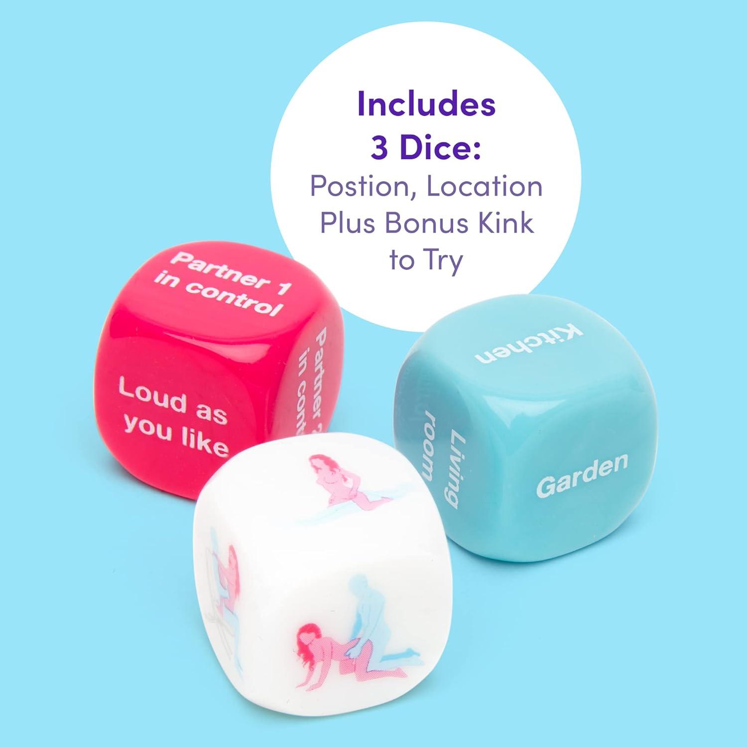 imageLovehoney Position of The Week Dice Game for Adults Plastic Lightweight amp Compact