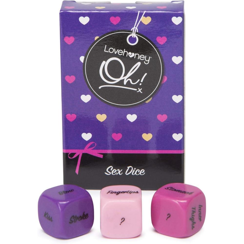 imageLovehoney Oh Adult Role Play Foreplay Dice Game for Couples  Pack of 3