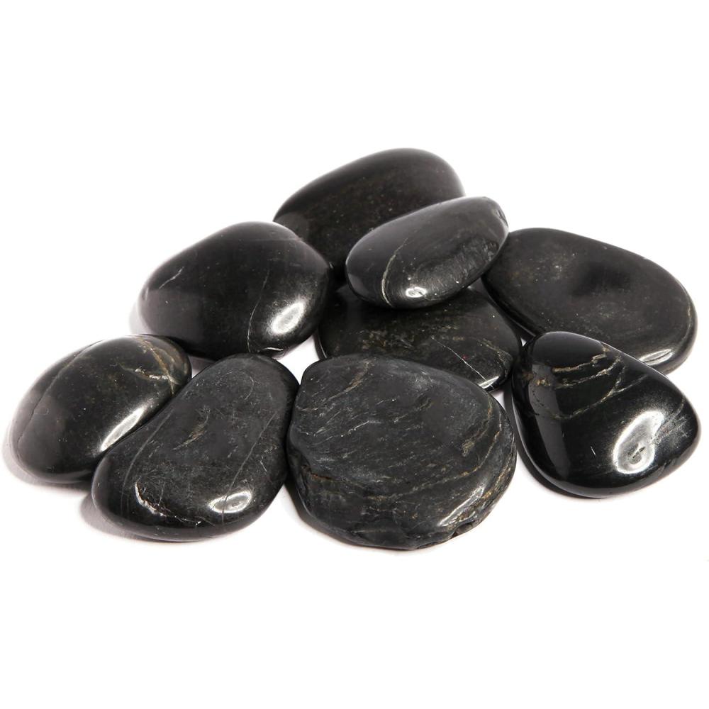 imageLovehoney Oh Hot Massage Rocks with Drawstring Bag Pebbles of Varied Sizes Pack of 9