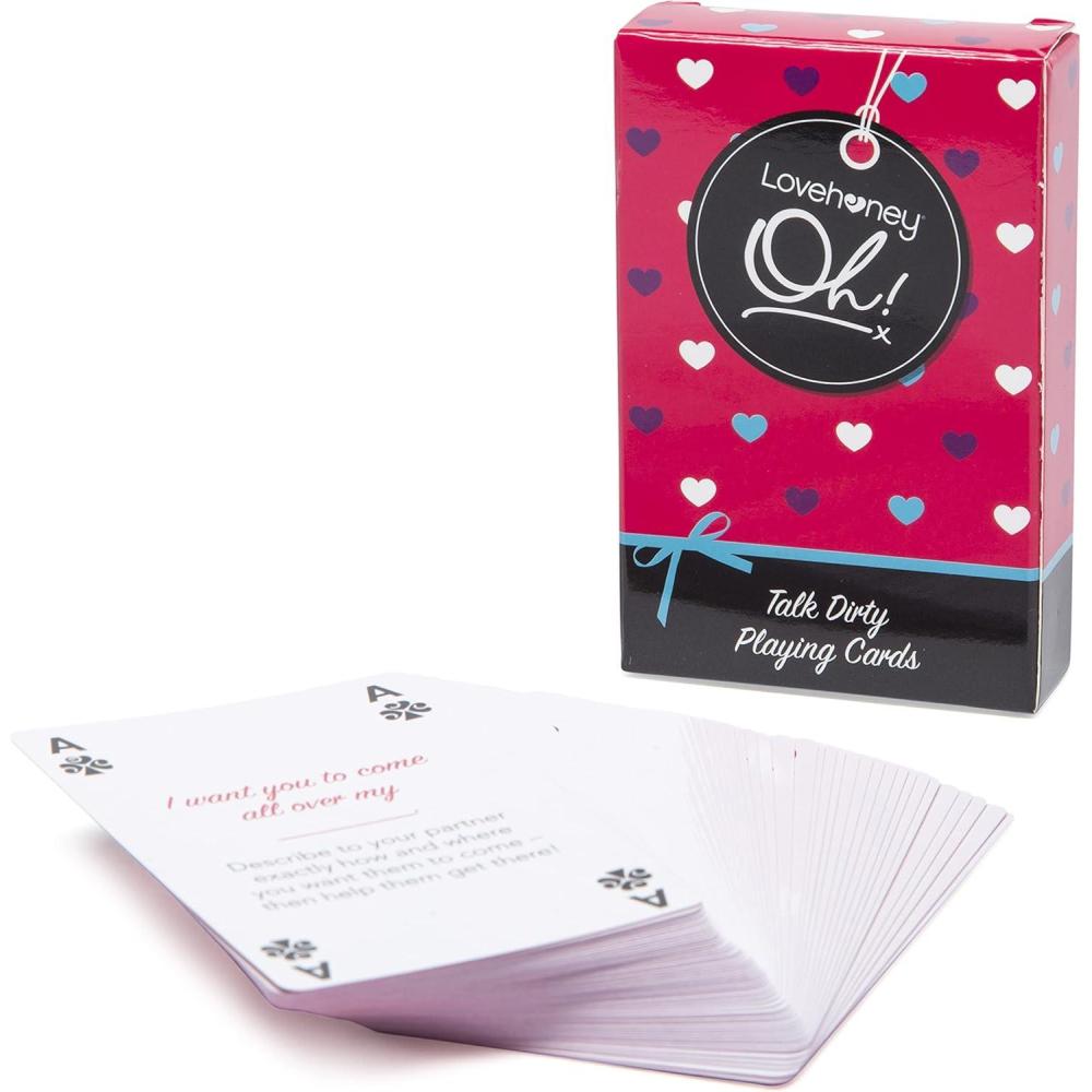 imageLovehoney Oh Talk Dirty Playing Cards with Phrase amp Instruction for Adults Pack of 52