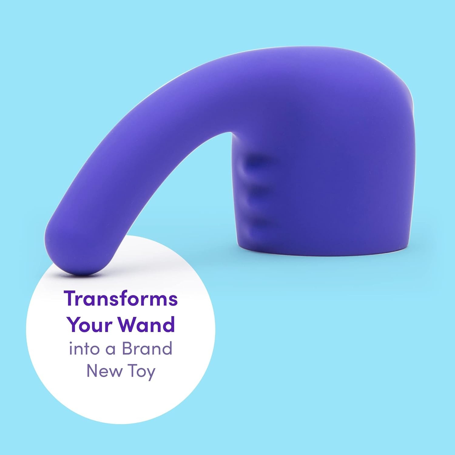 image:imageLovehoney Purple Deluxe Wand GSpot Head Attachment Sleek Silicone Waterproof