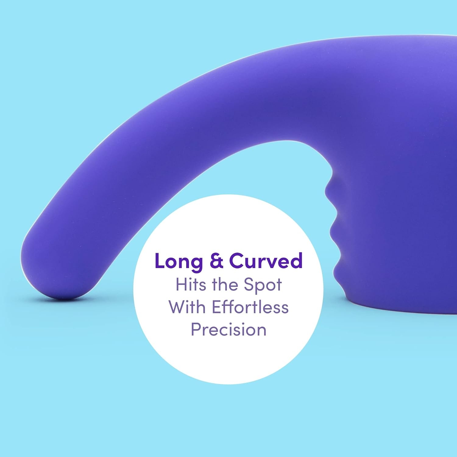 image:imageLovehoney Purple Deluxe Wand GSpot Head Attachment Sleek Silicone Waterproof