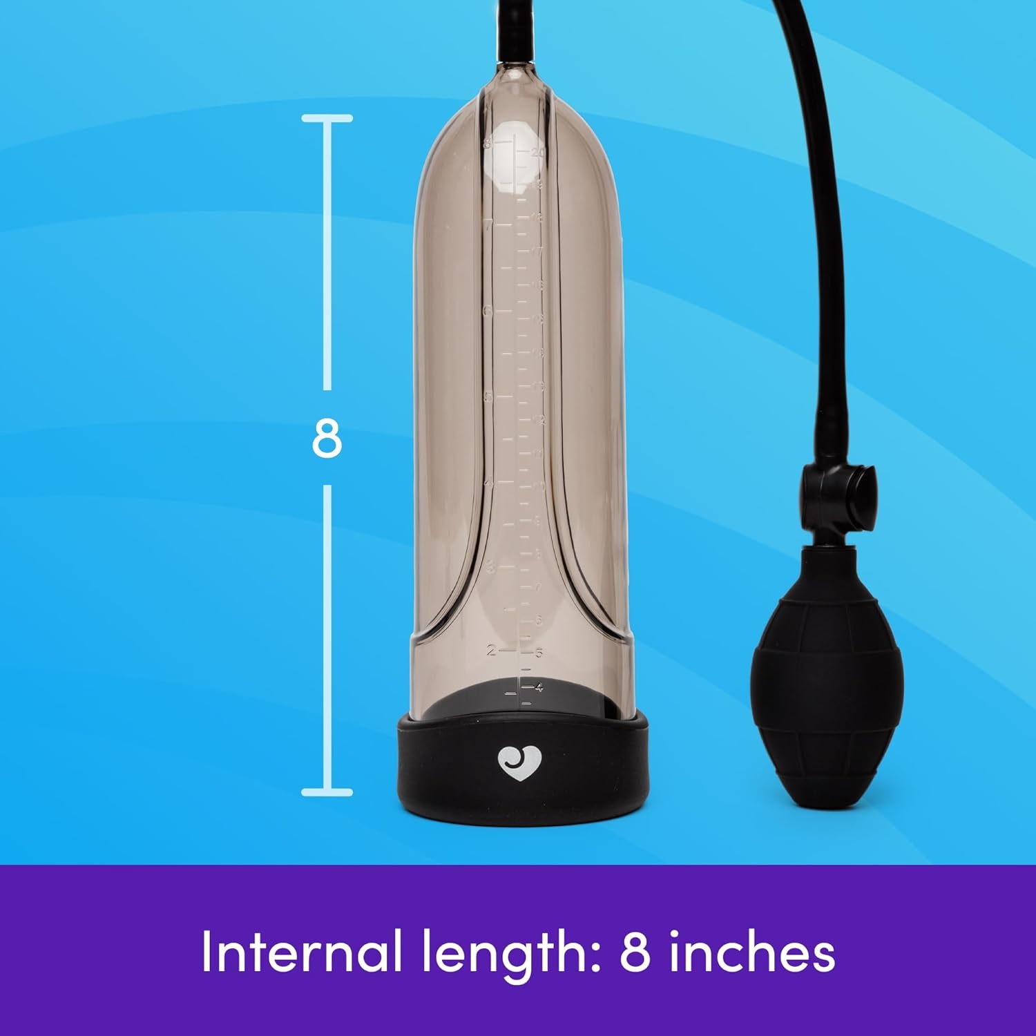 image:imageLovehoney Stamina Penis Pump Sex Toys for Men Penis Vacuum Pump to Boost Erection Size 8 inch Chamber with Handheld Bulb Manul Suction Penis Enlarger Male Sex Toy Male Masturbator Dick Pump8 inches