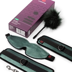 Lovehoney Bondage Boutique BDSM Kit 3 Piece | Sex Toys Adult Toys Set with Cuffs, Blindfold & Paddle Tickler | Couples Bondage Set with Restraints | Beginner Sex Restraint Kit