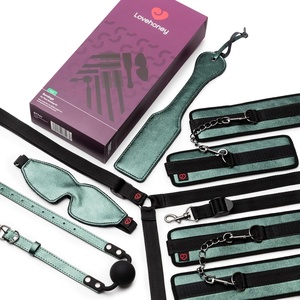 Lovehoney Bondage Boutique BDSM Kit 6 Piece | Sex Toys for Couples | Bed Restraint Set with Cuffs, Blindfold, Paddle & Ball Gag | Adult Toys Sex Restraint Bondage Kit