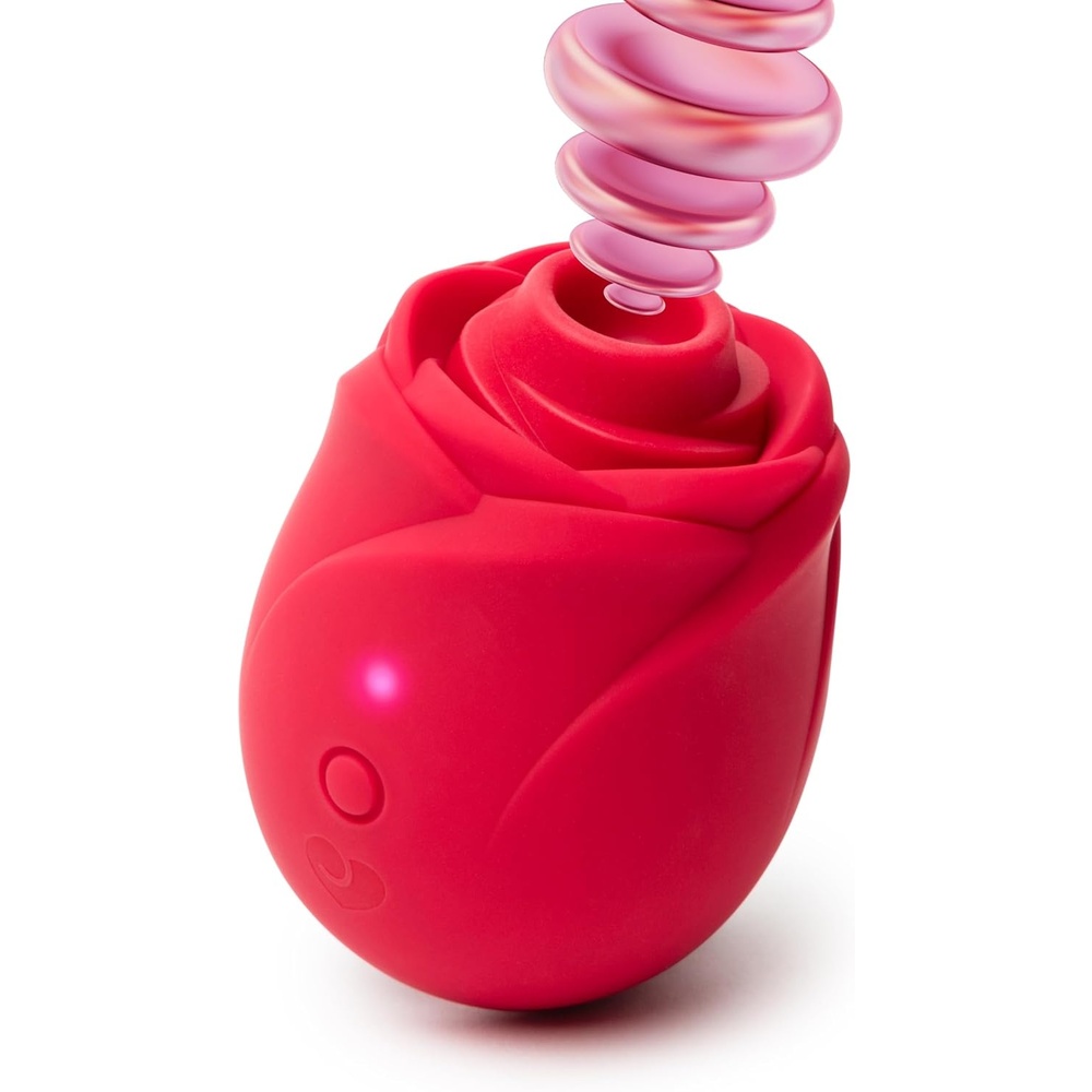 image:imageLovehoney Rose Clitoral Sucking Toy Rose Suction Vibrator with 6 Suction Speeds amp 4 Patterns Waterproof Rechargeable Clit Sucker for Women Air Pulse Clitoral Stimulator Adult Sex Toy Gift Red